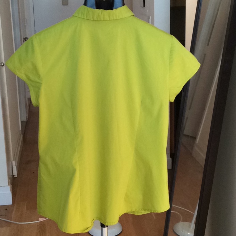 Pistachio-Colored Buttoned-Down Blouse - image 3